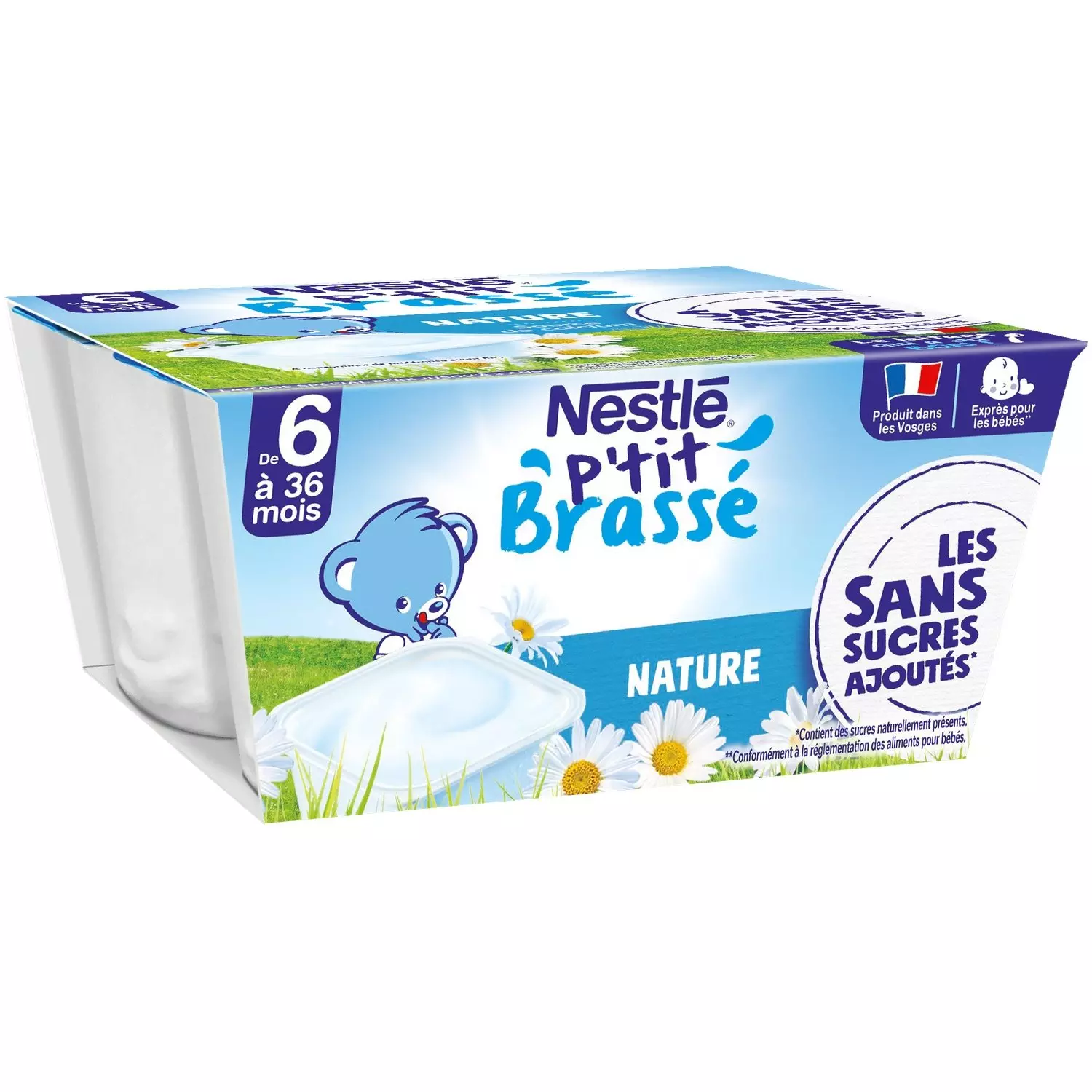 NESTLE PETIT BRASSE NATURE *4 100 G
