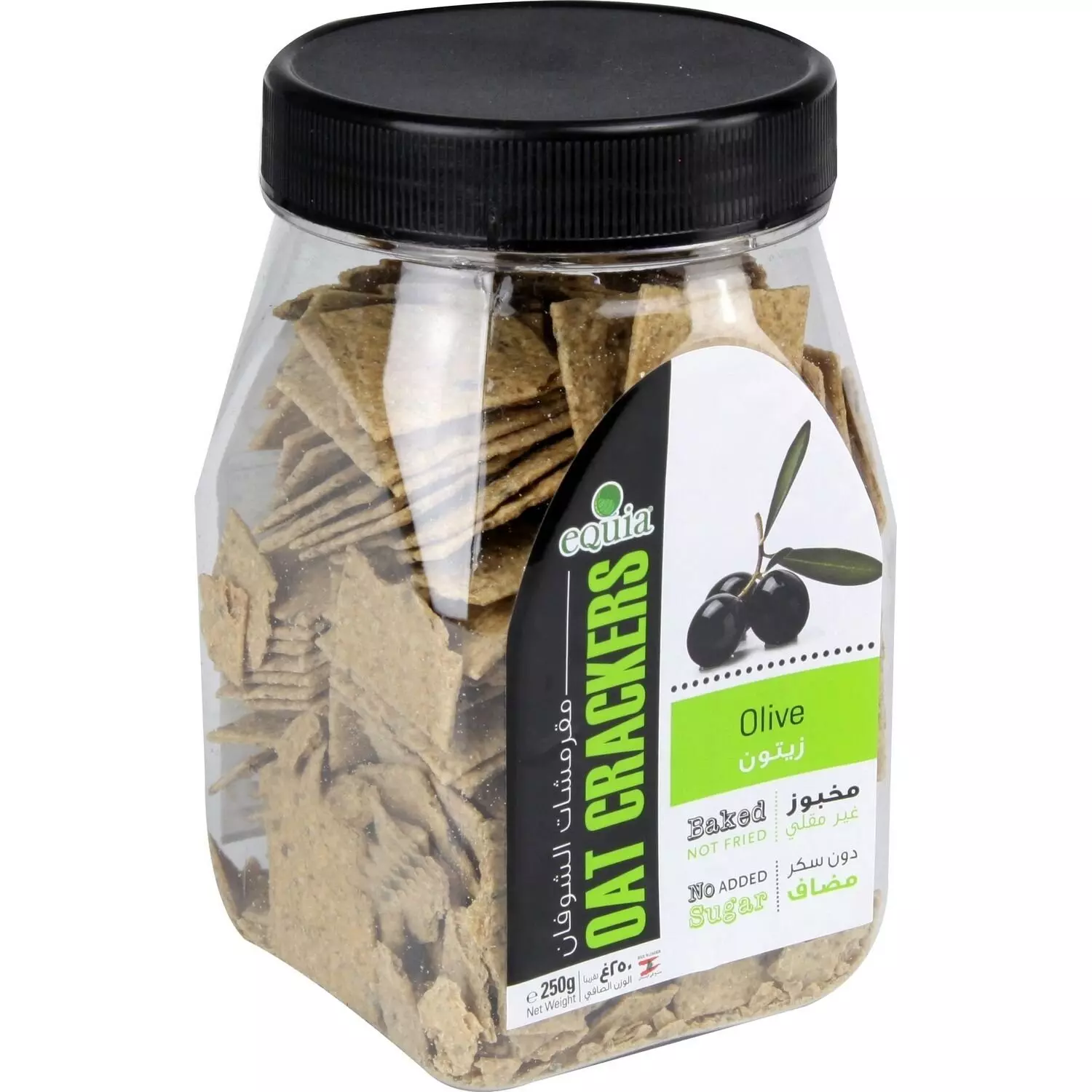 EQUIA OAT CRACKERS OLIVE 250G 