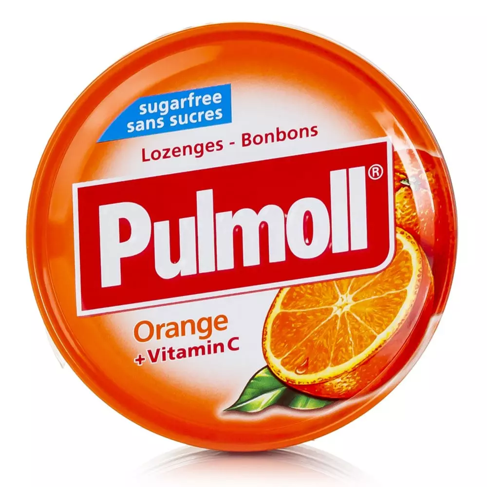 PULMOLL ORANGE CITRON DROPS 45G 