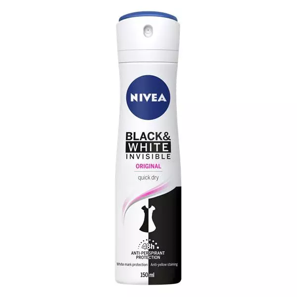 NIVEA DEO BLACK & WHITE INVISIBLE ORIGINAL 150ML  