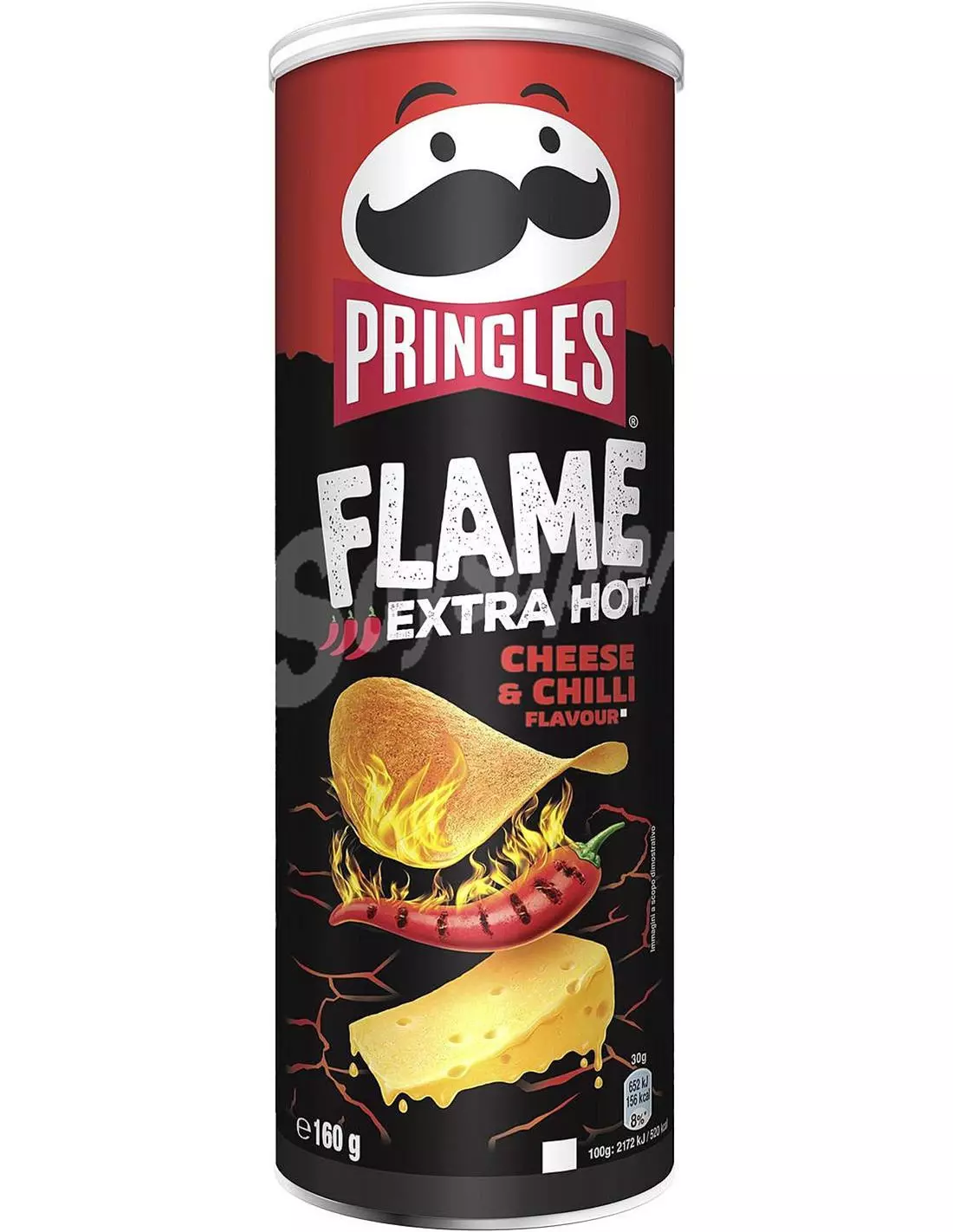 PRINGLES SIZZLN CHEESE & CHILI 165G  