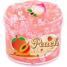 TOY PEACH BUBBLE MUD SLIME