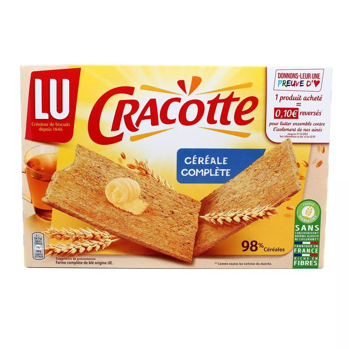 LU CRACOTTE CEREALE COMPLETE 250G 