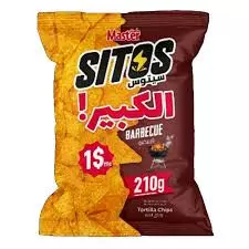 MASTER SITOS BARBECUE TORTILLA CHIPS 210 G