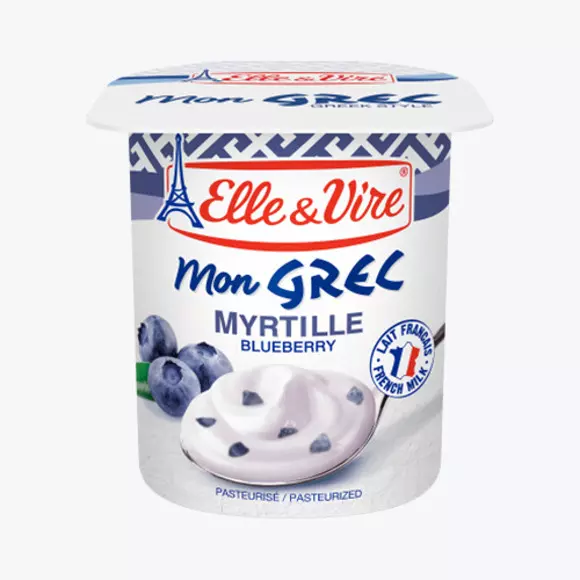ELLE & VIRE MON GREC MYRTILLE 125G