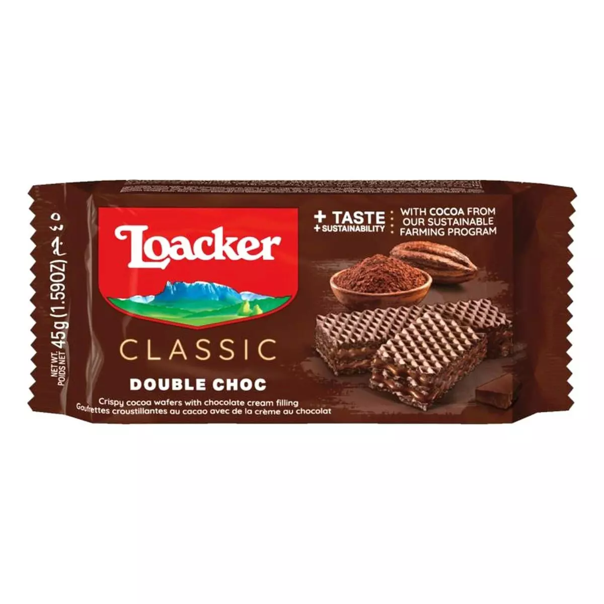 LOAKER CLASSIC DOUBLE CHOCO 45G 