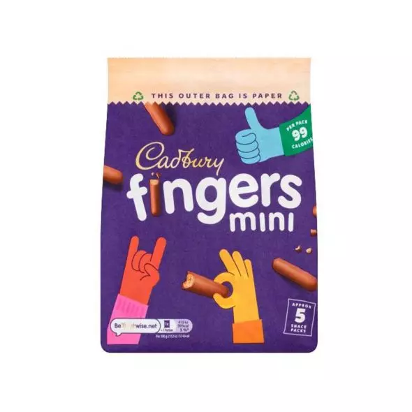 CADBURY FINGERS MINI 96 G