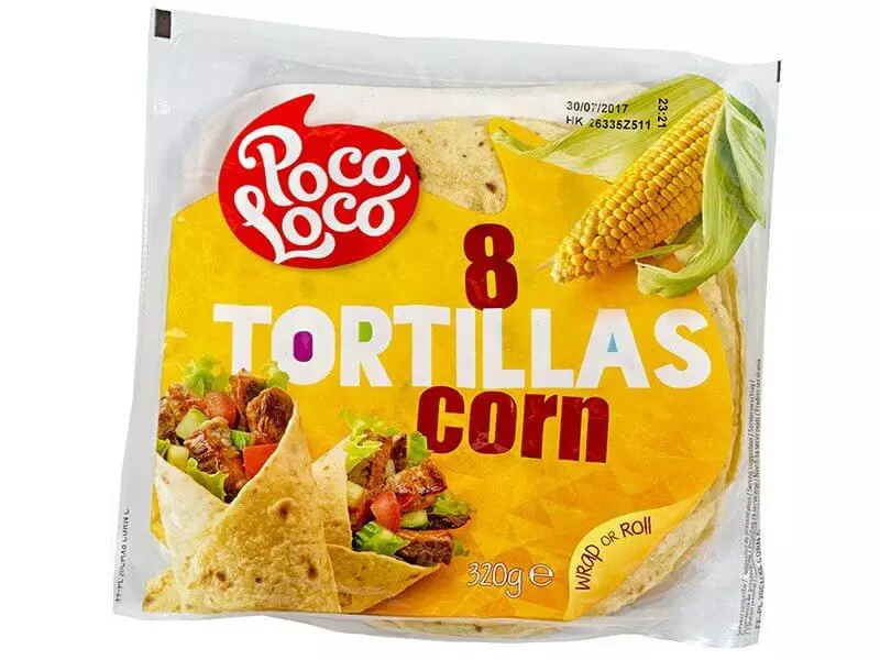 POCO LOCO CORN TORTILLA 20CM