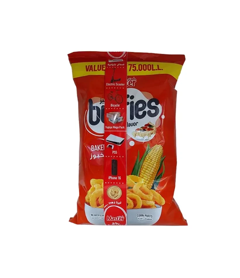 MASTER CHIPS BUFFIES PIZZA FLAVOUR 130 G