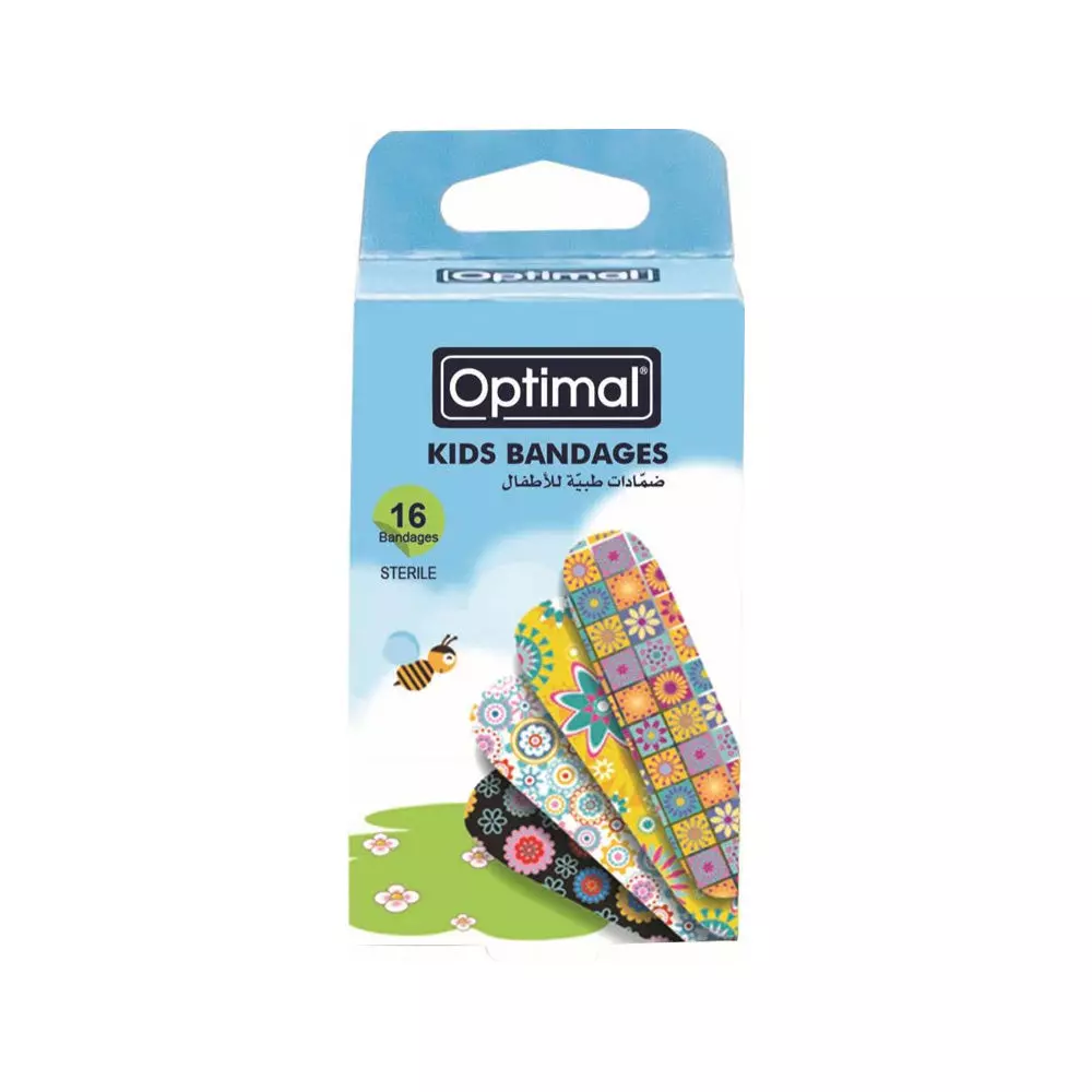 OPTIMAL KIDS BANDAGES FLOWERS MULTICOLOR*16