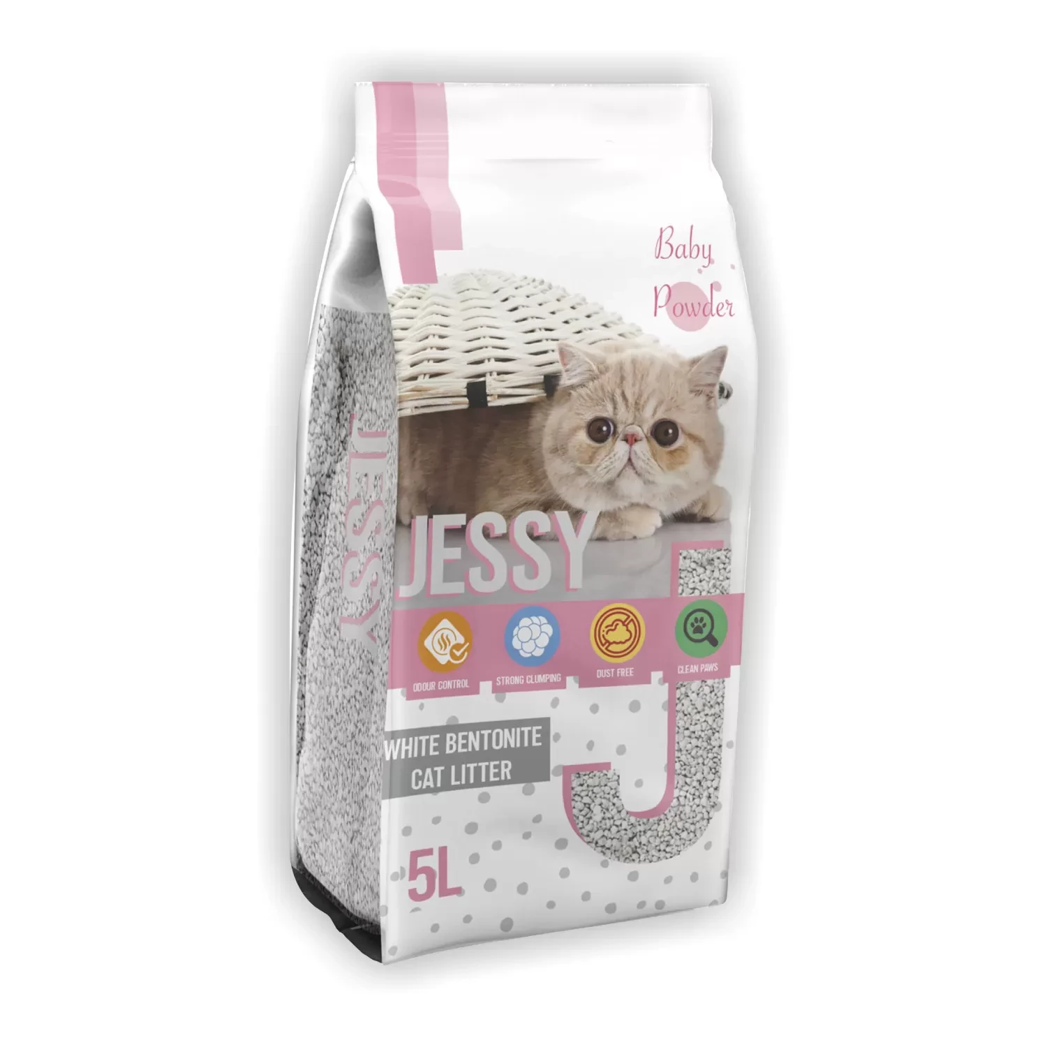 JESSY CAT LITTER 5L BABY POWDER