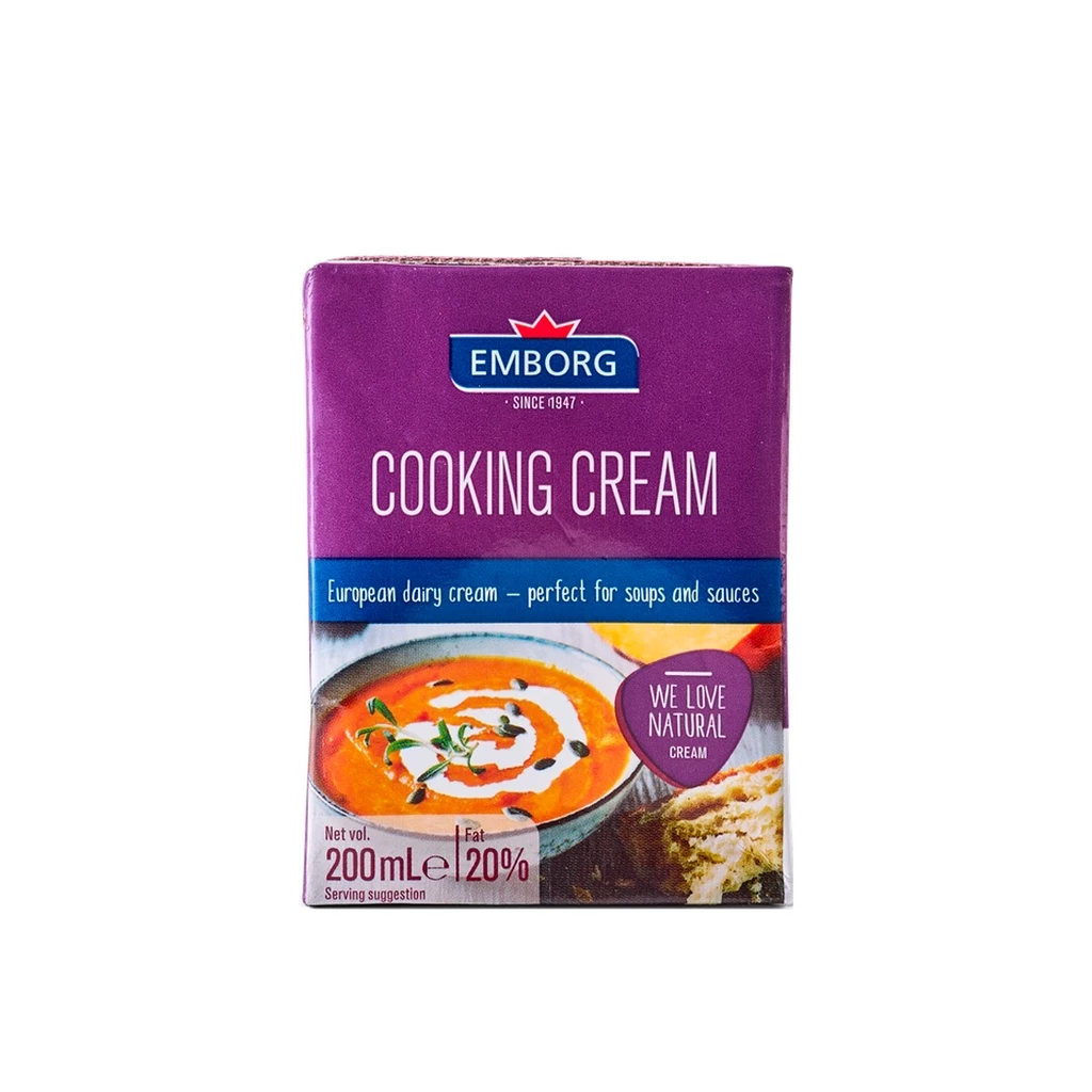 EMBORG COOKING CREAM 20% FAT 200 ML