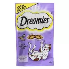 DREAMIES DUCK CAT FOOD 60G