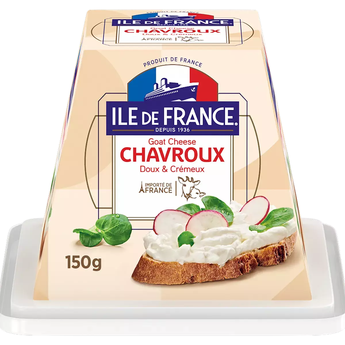 ILE DE FRANCE GOAT CHEESE CHACROUX 150G 