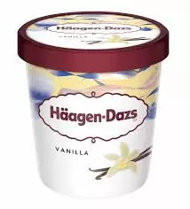 HAAGEN-DAZS VANILLA & CREAM CUP 460ML