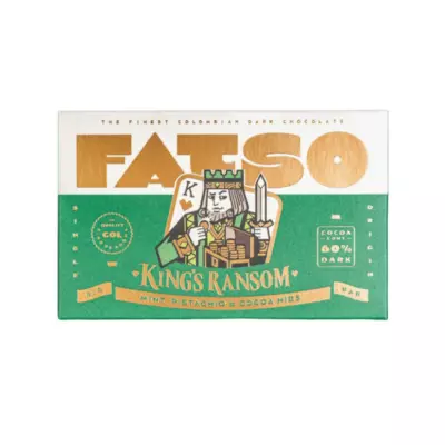 FATSO KING'S RANSOM 60% DARK CHOCO BAR 150 G