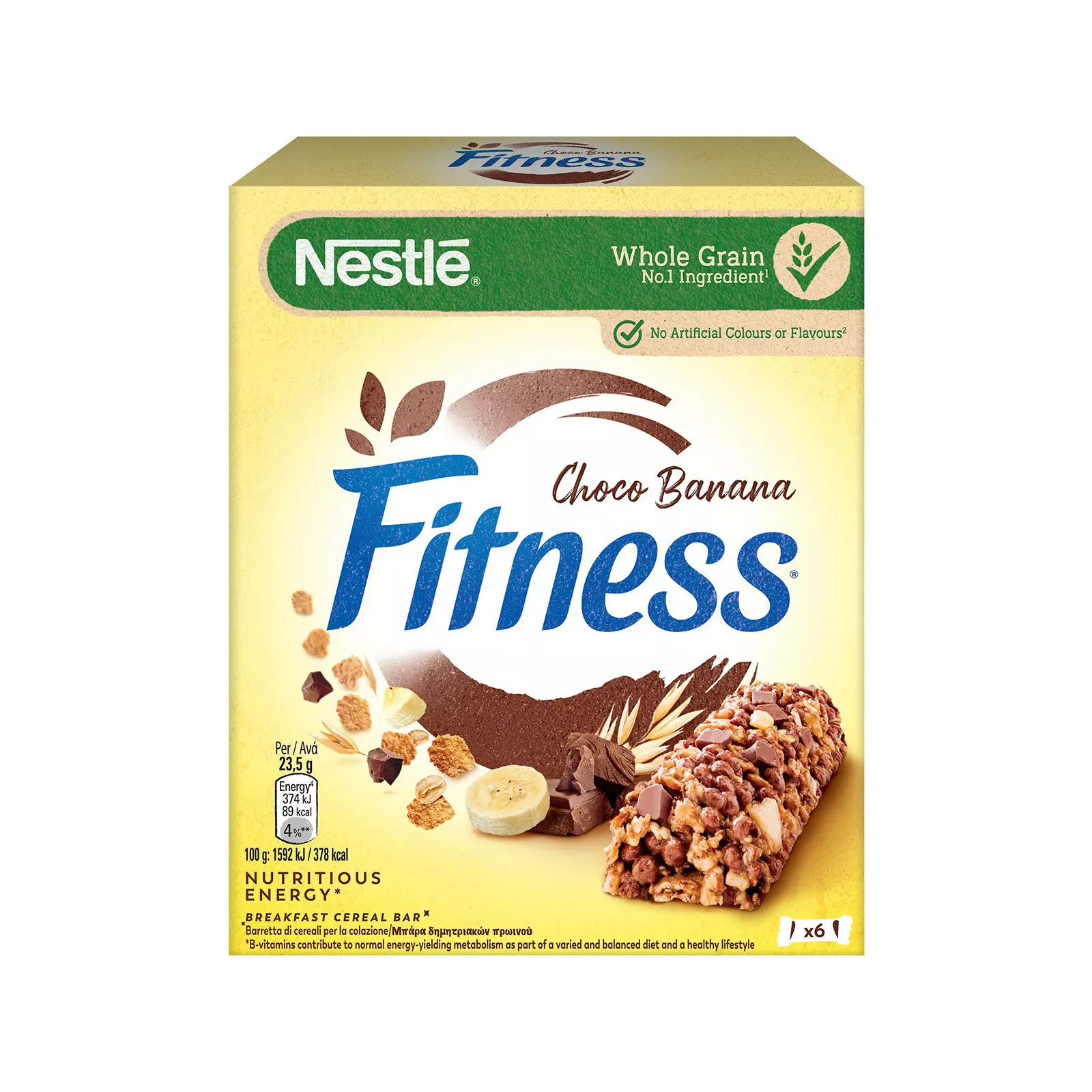 NESTLE FITNESS CHOCO BANANA CEREAL BAR *6 141G
