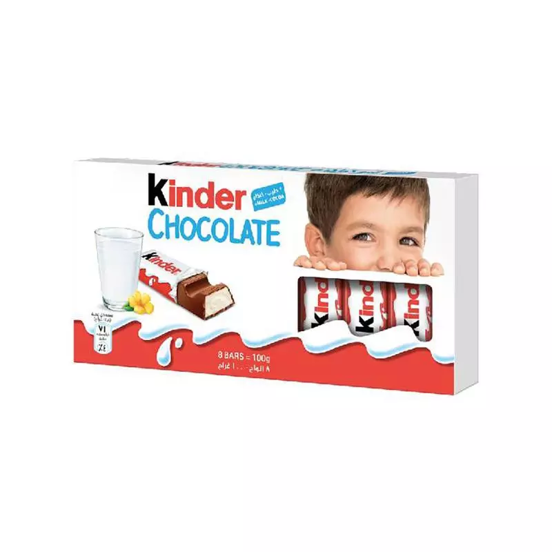 KINDER CHOCOLATE 8 BARS 100G 