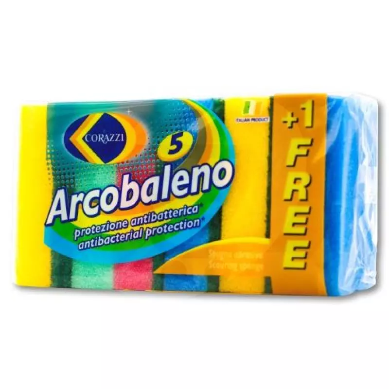 CORAZZI ARCOBALENO SPONGES 5+1