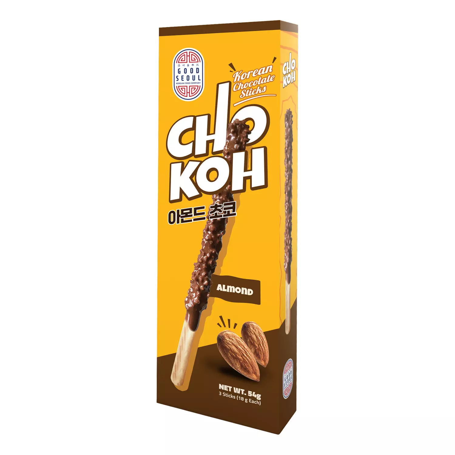 CHOKOH KOREAN CHOCOLATE STICKS ALMOND 54 G