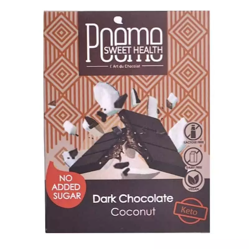 POEME KETO DARK CHOCO COCONUT 55G 