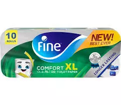 FINE TOILET ROLL COMFORT XL*10 ROLLS