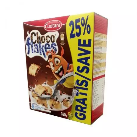 CUETARA FLAKES CHOCO 350G SAVE %25