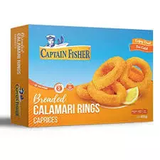 CAPTAIN FISHER BREADED CALAMARI RINGS 400G