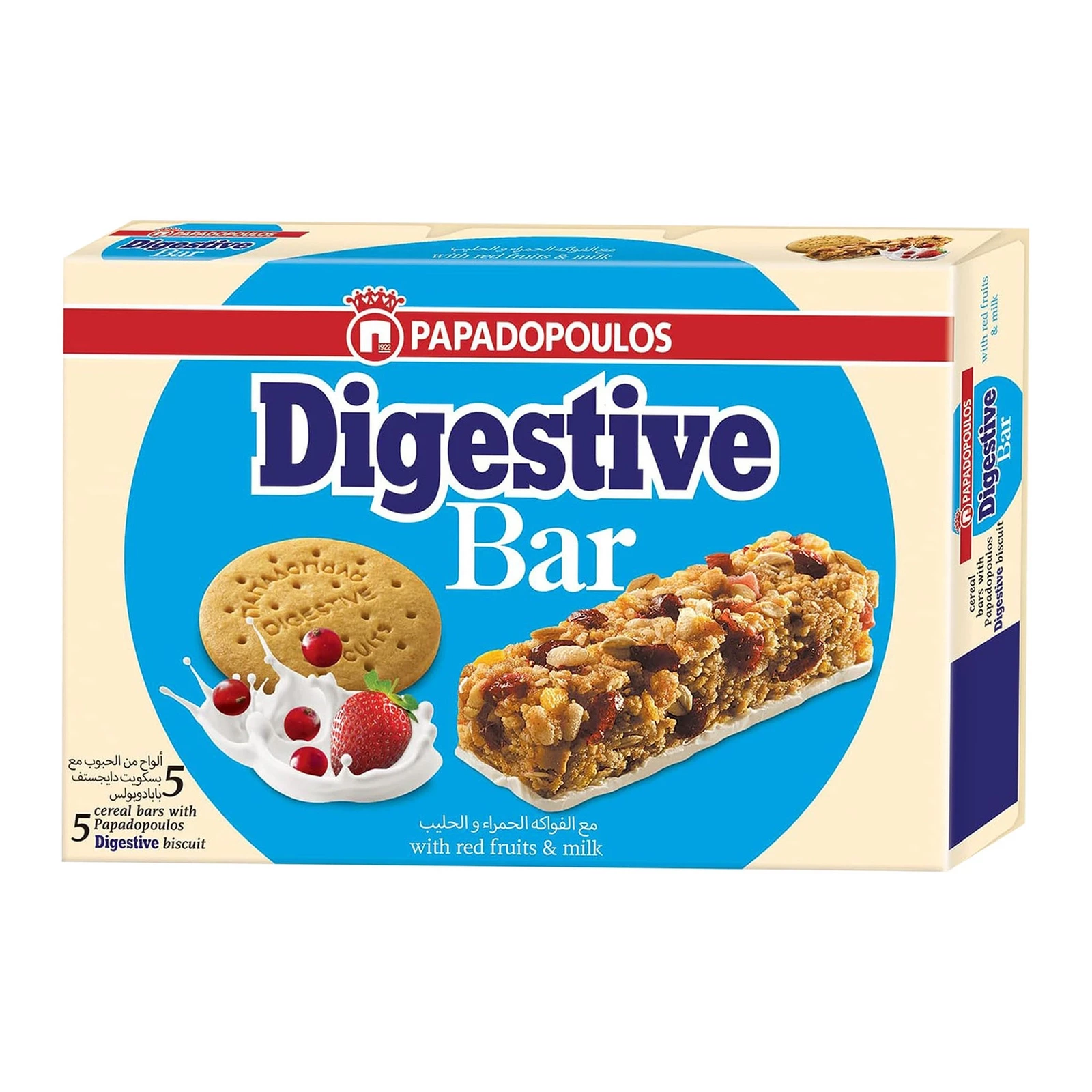 PAPA DIGESTIVE BAR VANILLA WITH RED FRUITS *5 