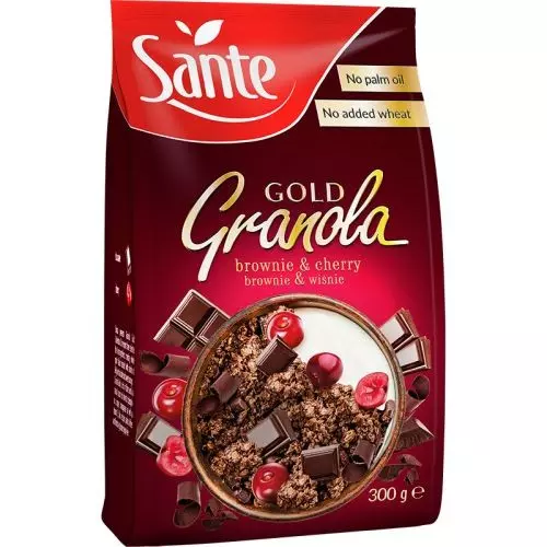 SANTE GOLD GRANOLA CHERRY & BROWNIE 300G 