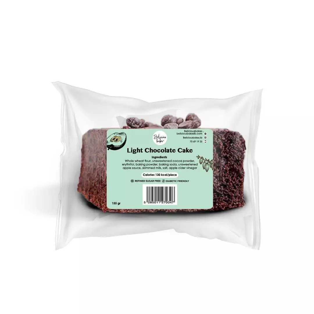 BELICIOUS BAKES LIGHT CHOCO CAKE 155G