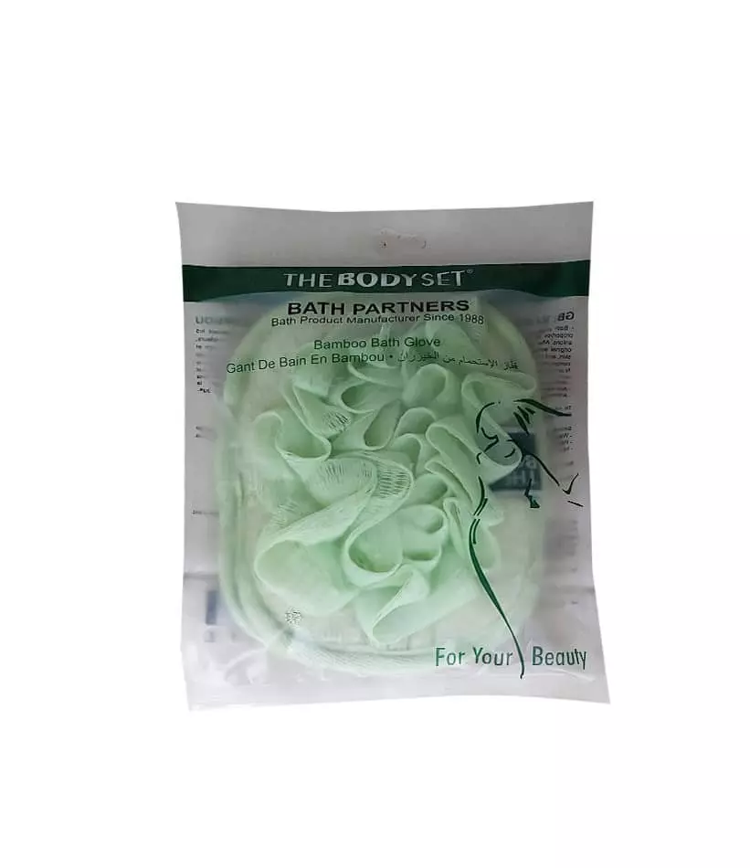THE BODYSET GREEN BAMBOO BATH GLOVE 3066