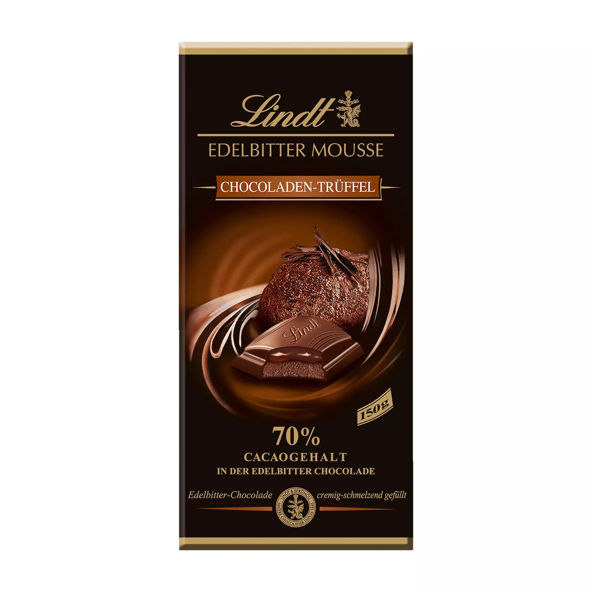 LINDT CREATION DARK HAZELNUT TRUFFE 70% CACOA 150G