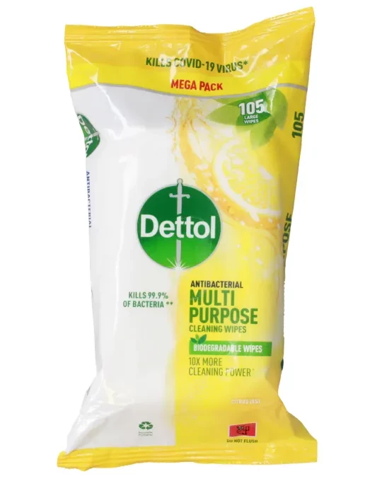 DETTOL MULTIPURPOSE CLEANING WIPES*105