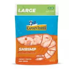 CAPTAIN FISHER RAW SHRIMP TAIL ON 21/25 1KG