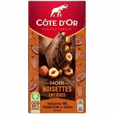 COTE D OR CHOCOLATE DARK HAZELNUT 180G