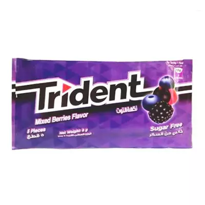 TRIDENT MIXED BERRIES FLAVOR *8 SF 8 G