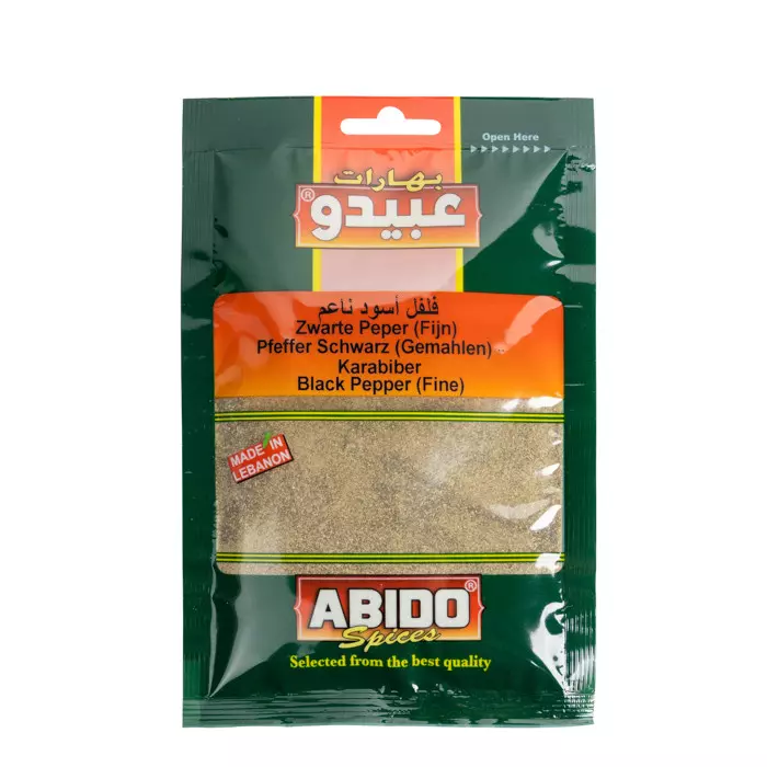 ABIDO BLACK PEPPER 50 G فلفل أسود ناعم
