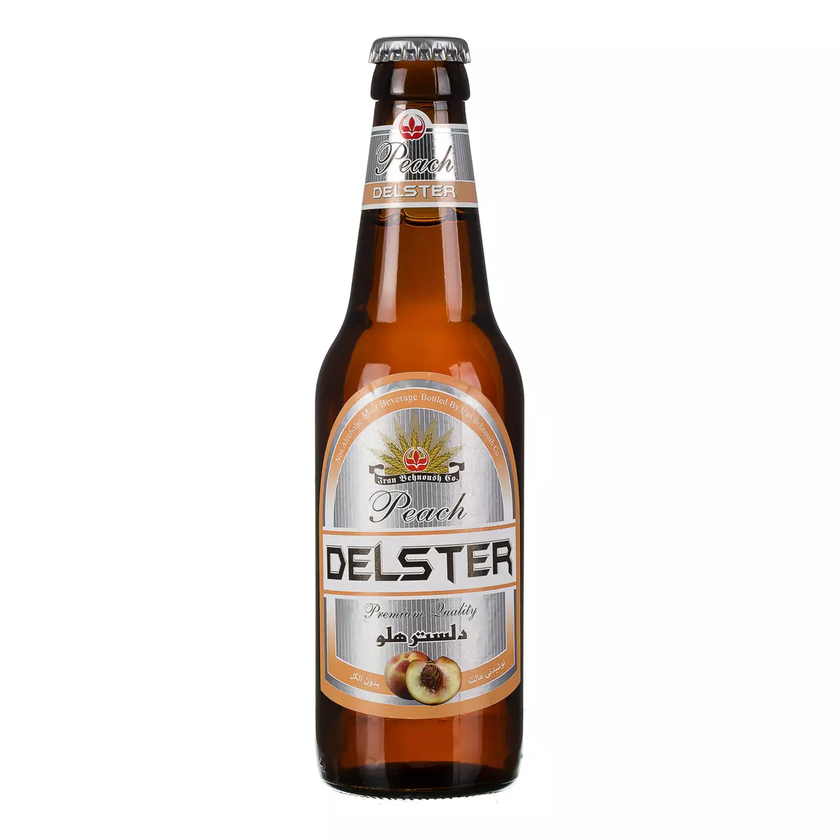DELSTER MALT BEVERAGE PEACH GLASS 325 ML