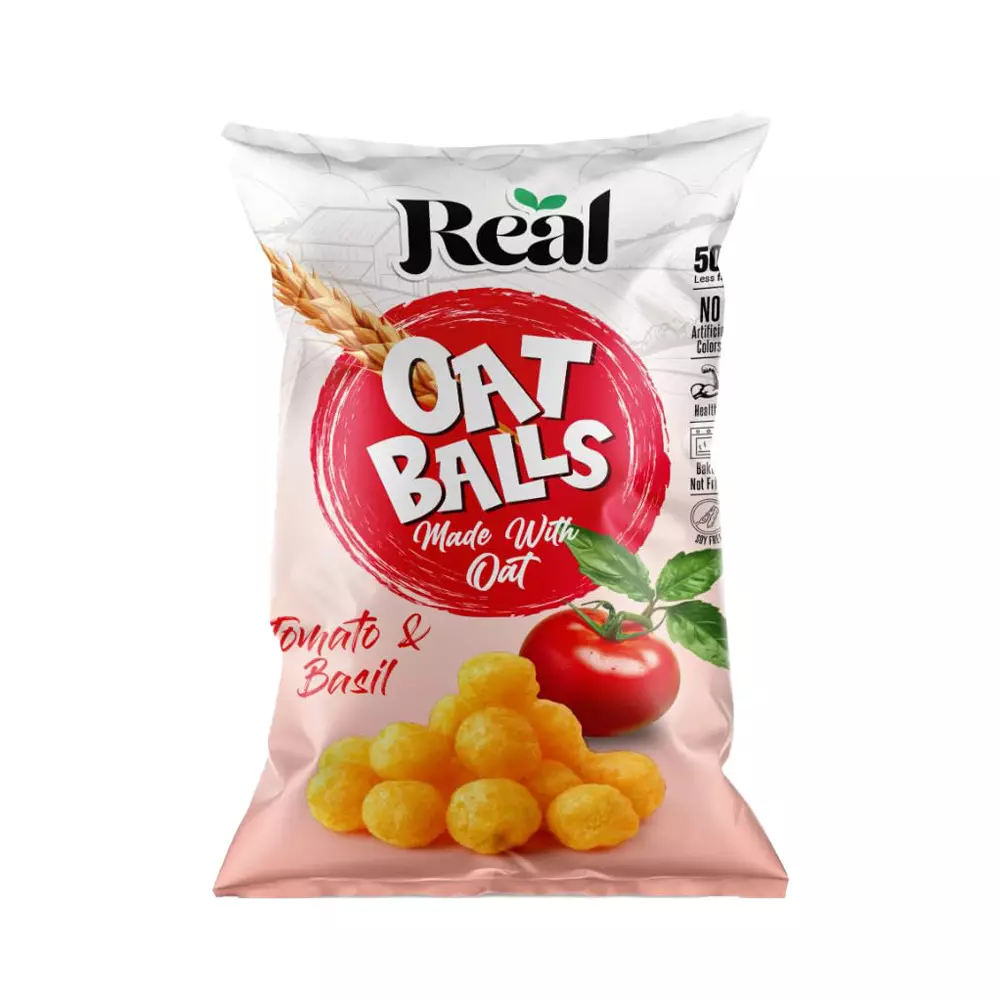 REAL OAT BALLS TOMATO & BASIL 50% LESS FAT 50 G