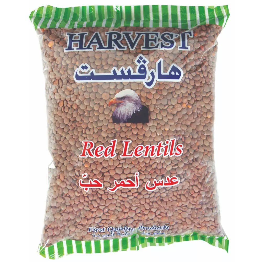HARVEST RED LENTILS 1 KG عدس احمر