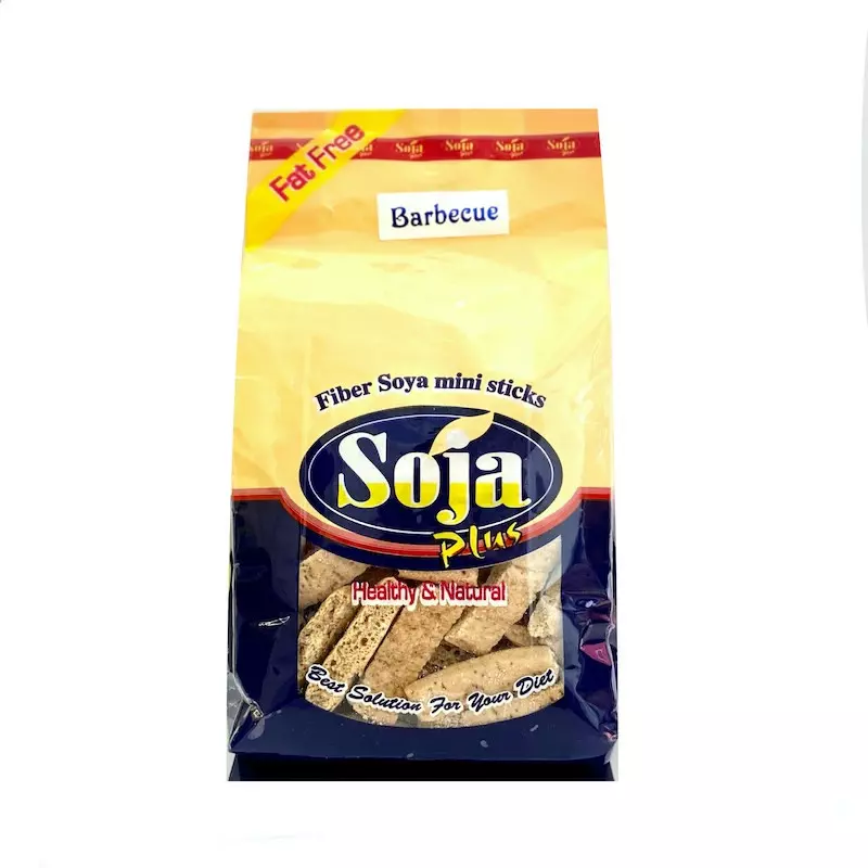 SOJA PLUS FIBER SOYA MINI STICKS BARBECUE 140 G