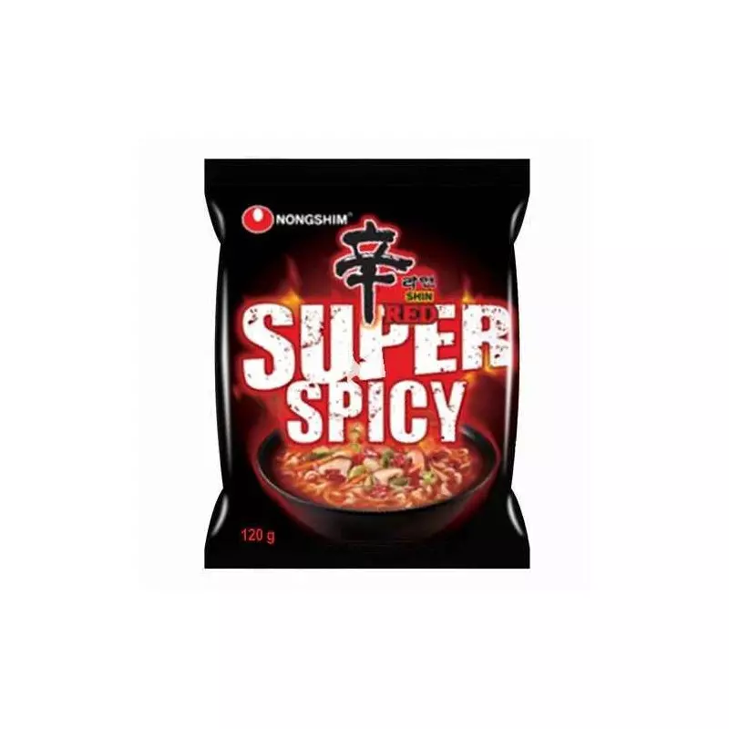 NONGSHIM SHIN RED SUPER SPICY NOODLE 120 G