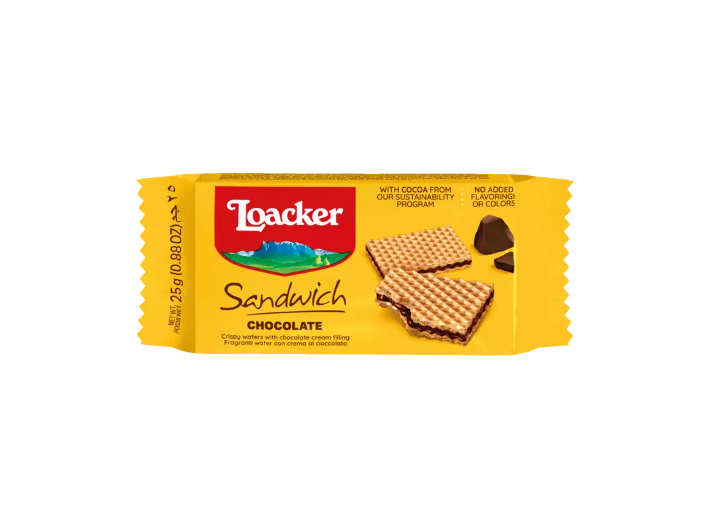 LOACKER SANDWICH CHOCOLATE 25 G