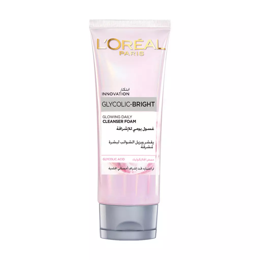 LOREAL GLYCOLIC BRIGHT CLEANSER FOAM 100 ML
