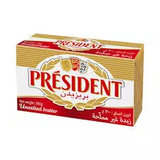 PRESIDENT UNSALTED BUTTER 200 G