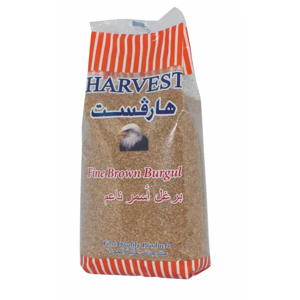 HARVEST FINE BROWN BURGUL 1 KG برغل اسمر ناعم