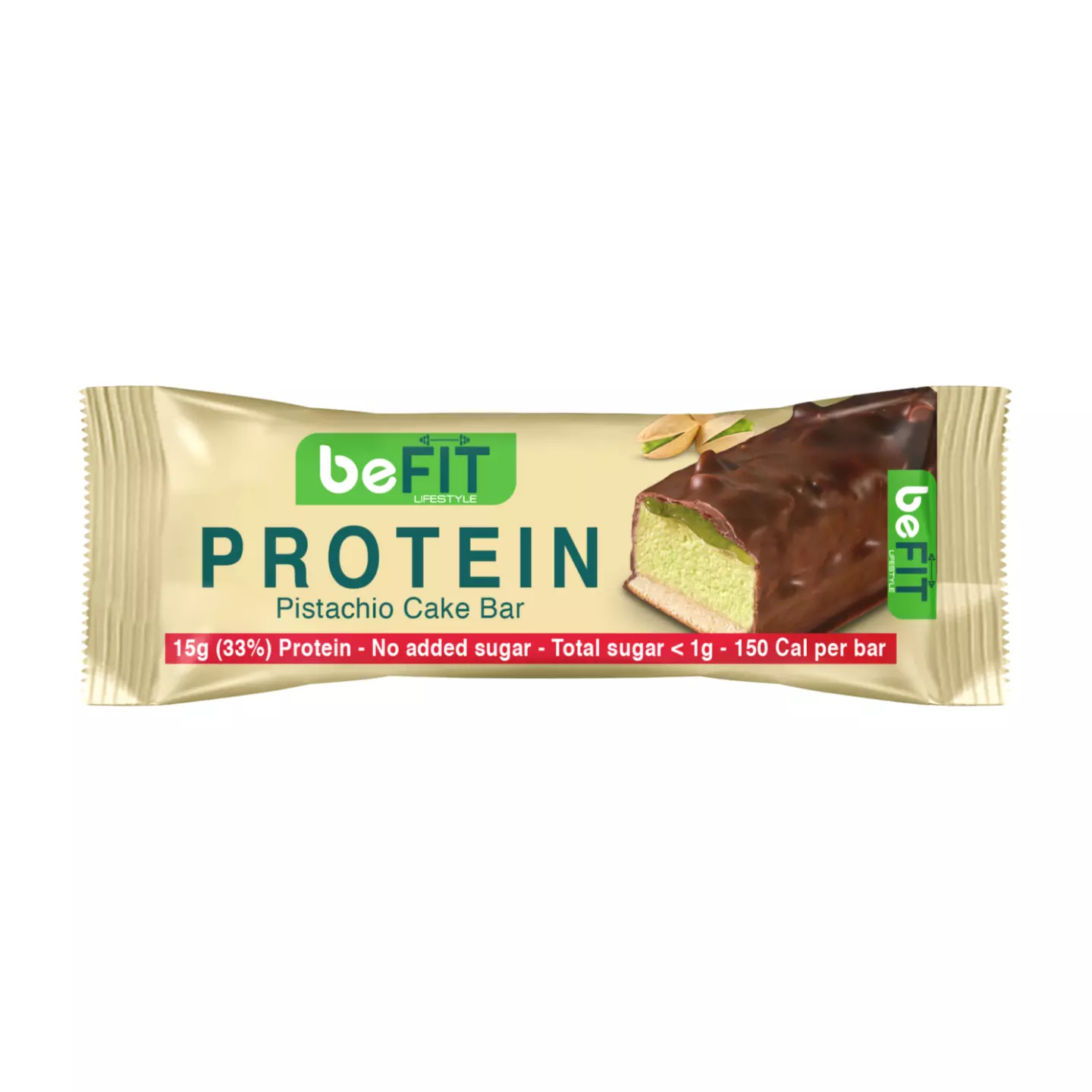 BE FIT PROTEIN PISTACHIO CAKE BAR 45 G