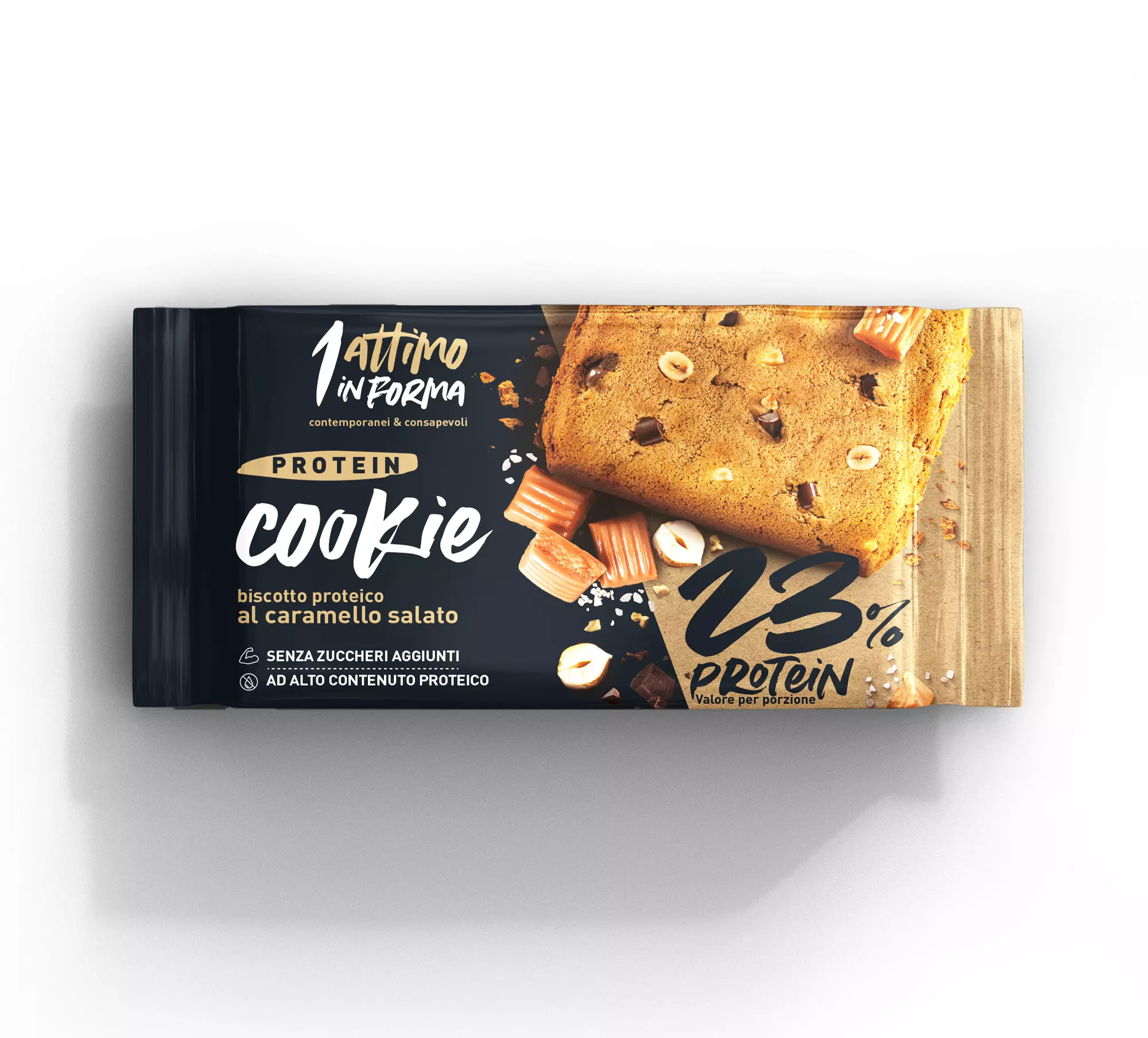 UN ATTIMO PROTEIN COOKIES SALTED CARAMEL 50G 23%