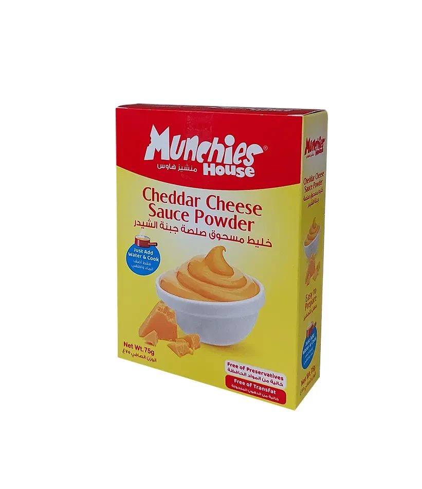 MUNCHIES CHEDDAR CHEESE SAUCE POWDER 75G 